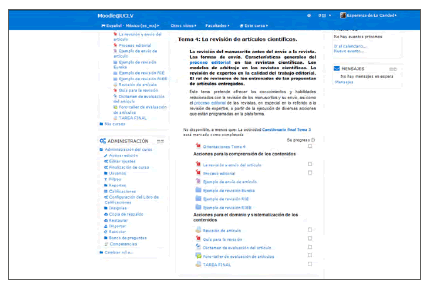 Ejemplo de la página inicial del tema 4  