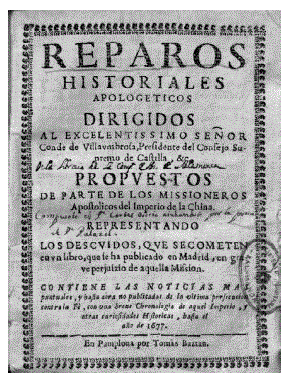 Portada Reparos historiales apologéticos dirigidos al excelentissimo señor Conde de Villaumbrosa (Universidad Pública de Navarra, 4-7-10. (4)-1)