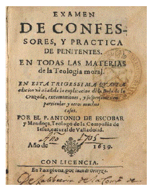 Portada Examen de confessores y practica de penintentes. (Biblioteca Marqués de Valdecilla (UCM): BH DER 13809)