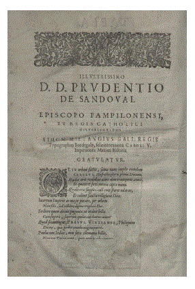 Colofón Historia de la vida y hechos del Emperador Carlos V. (Biblioteca Nacional de España: 2/64121 V.1)